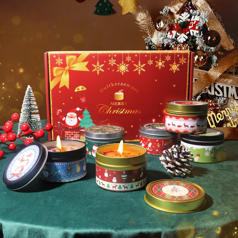 Soy Wax - Xmas Soy Wax Scented Candle Gift