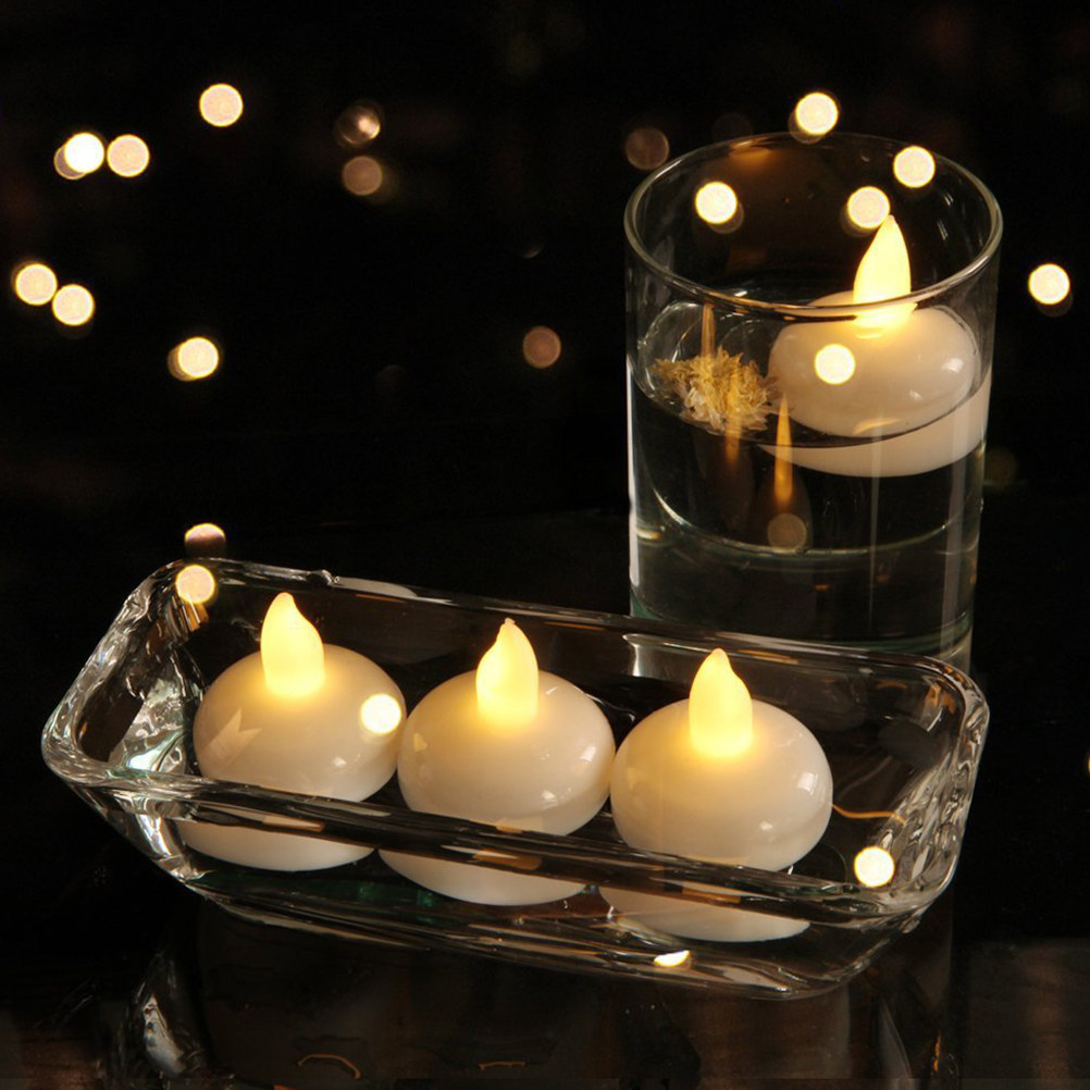 Paraffin Wax - 12Pcs Waterproof Floating LED Lights –