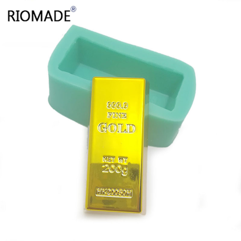 Gold Brick Shape Silicone Mold - Candle Molds 评论和价格