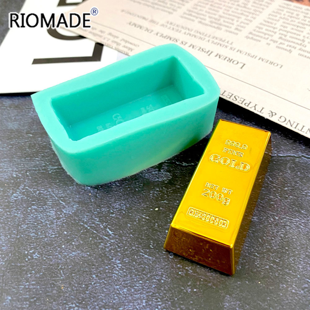 Gold Brick Shape Silicone Mold - Candle Molds 评论和价格