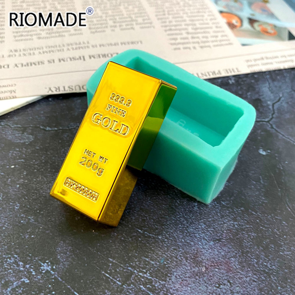 Gold Brick Shape Silicone Mold - Candle Molds 评论和价格