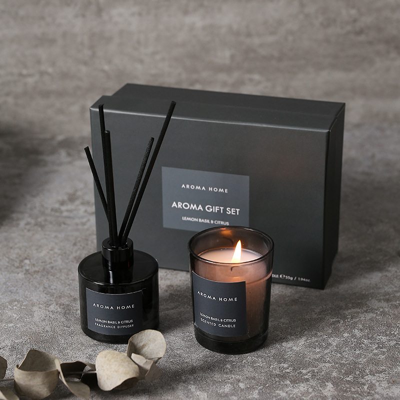 2Pcs Gift Box Set Aromatherapy - Candle Containers 评论和价格