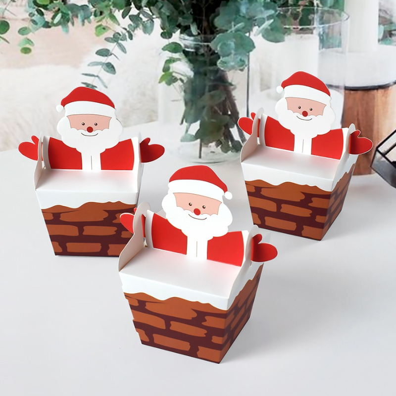 10/30/50pcs Santa Claus Climbi - Candle Containers 评论和价格