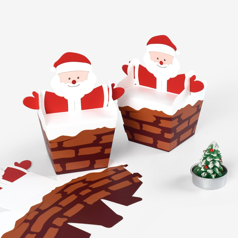 10/30/50pcs Santa Claus Climbi - Candle Containers 评论和价格