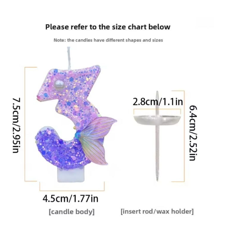 Glitter Purple Gradient Mermai - Soy Wax 评论和价格