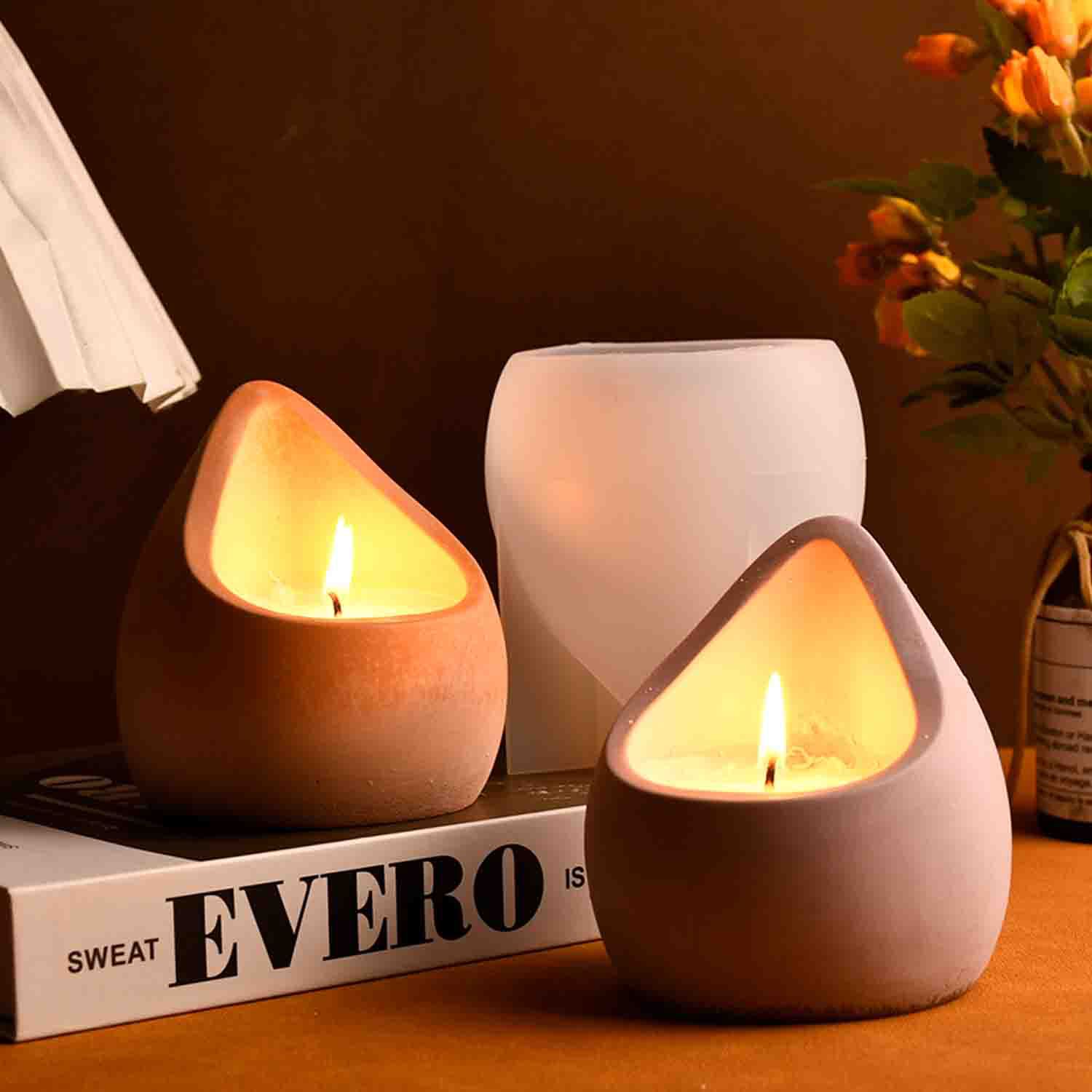 DIY epoxy resin mold water dro - Candle Containers 评论和价格