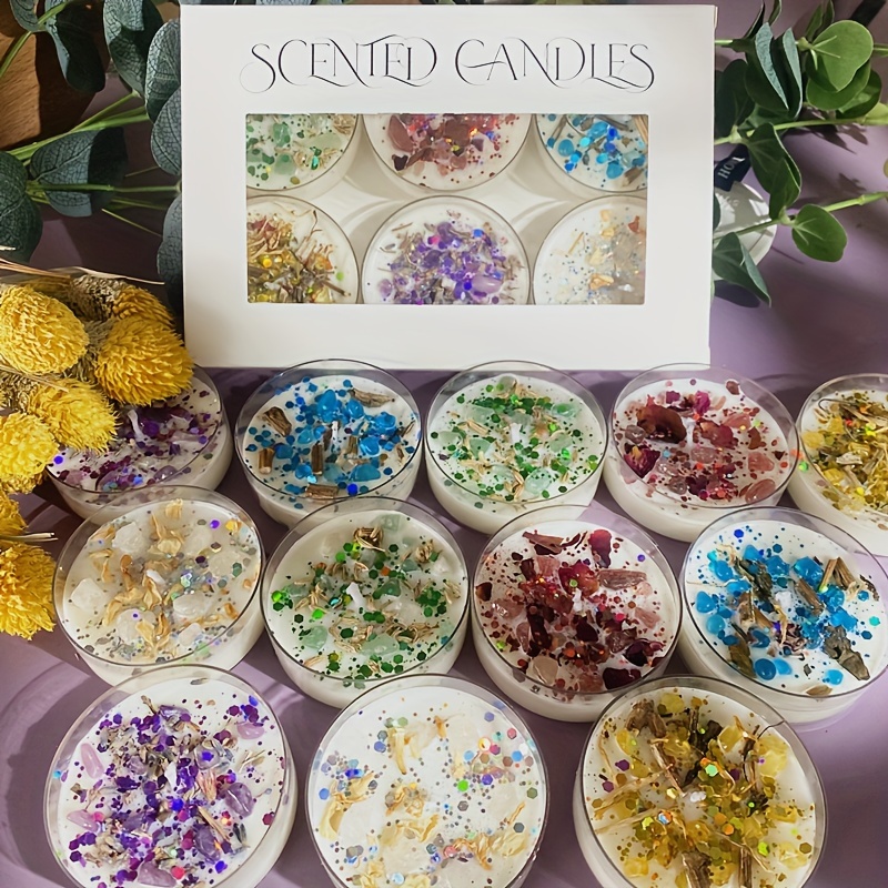 Set of 6 Scented Candles Fragr - Silk Candle 评论和价格