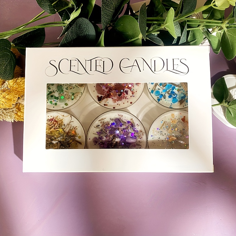 Set of 6 Scented Candles Fragr - Silk Candle 评论和价格