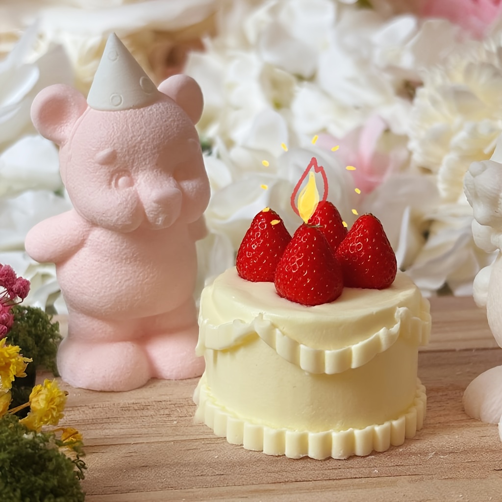 DNEJIU Cute Bear Silicone Mold - Candle Molds 评论和价格