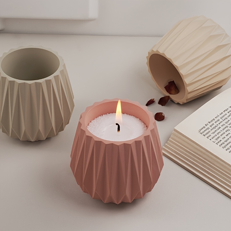 Cut Surface Candle Cup Silicon - Candle Containers 评论和价格