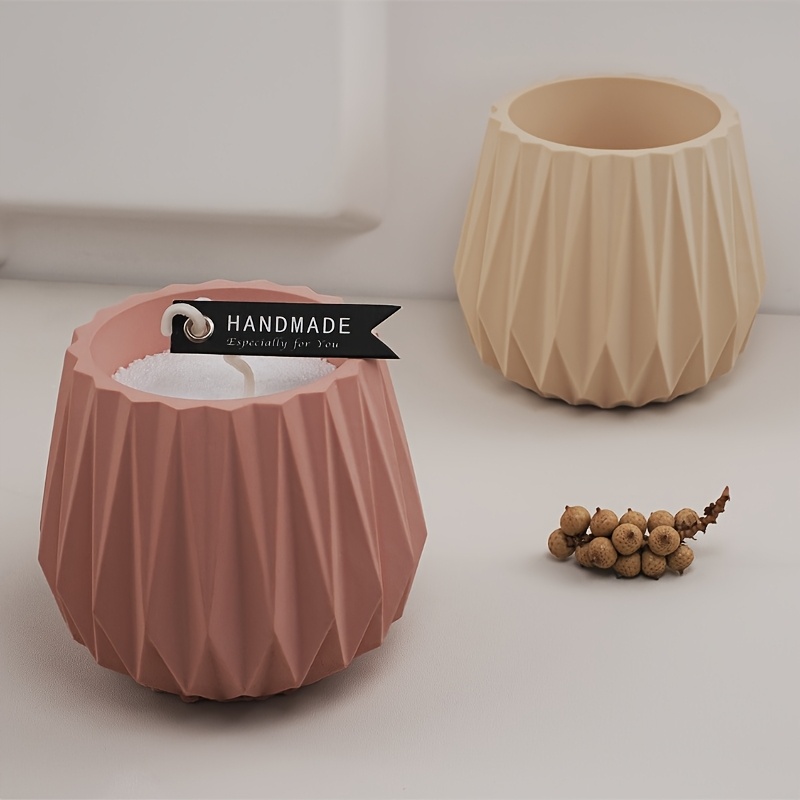 Cut Surface Candle Cup Silicon - Candle Containers 评论和价格