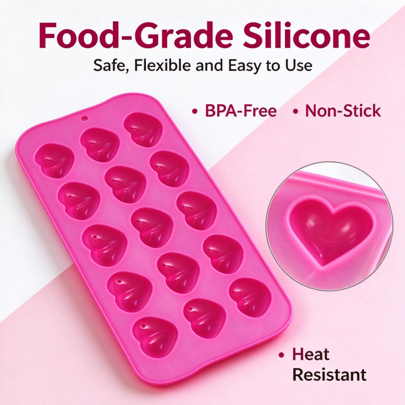 3D Love Heart Silicone Mold Fo - Candle Molds 评论和价格