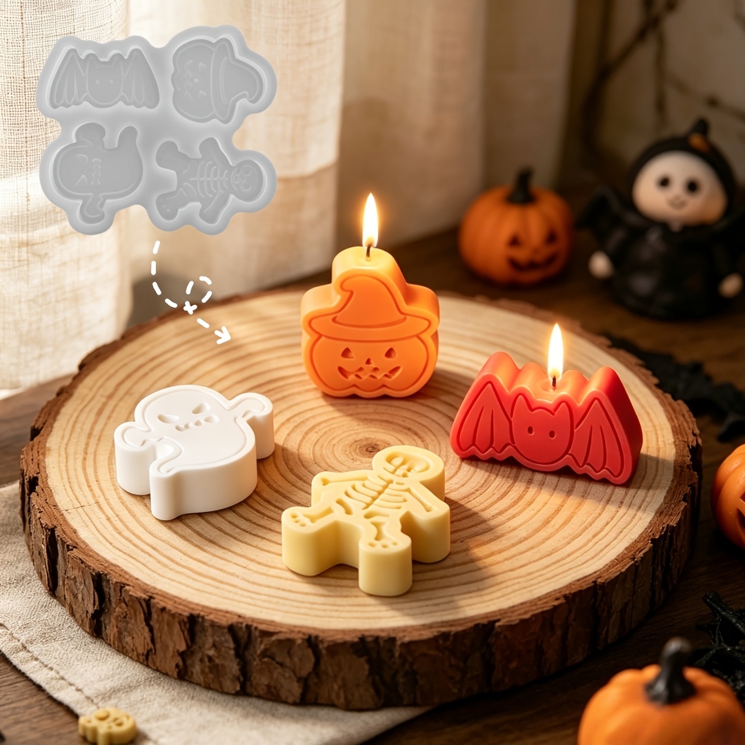 4-cavity silicone resin mold s - Candle Molds 评论和价格