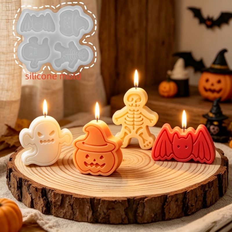 4-cavity silicone resin mold s - Candle Molds 评论和价格