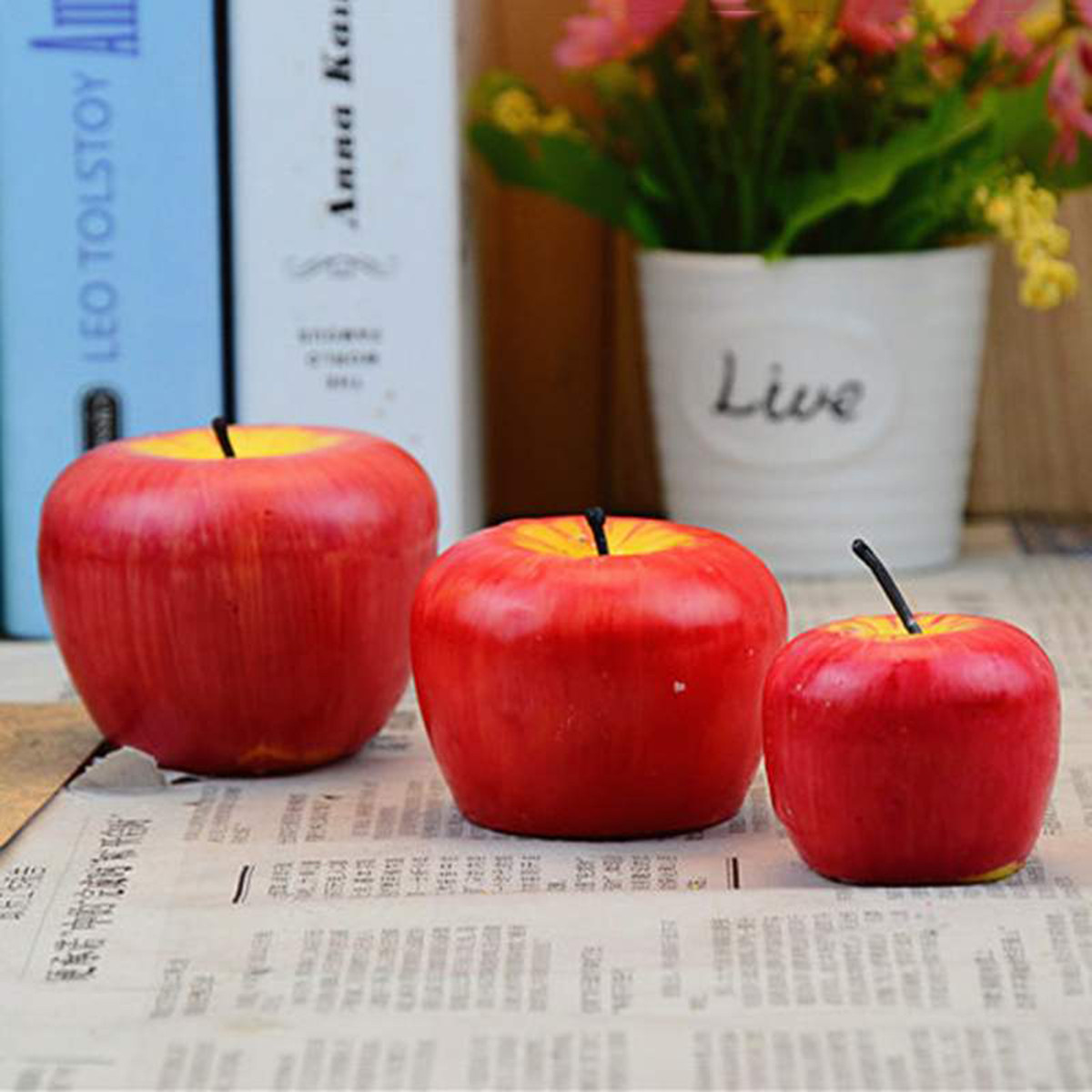 Medium Simulation Apple Candle - Soy Wax 评论和价格