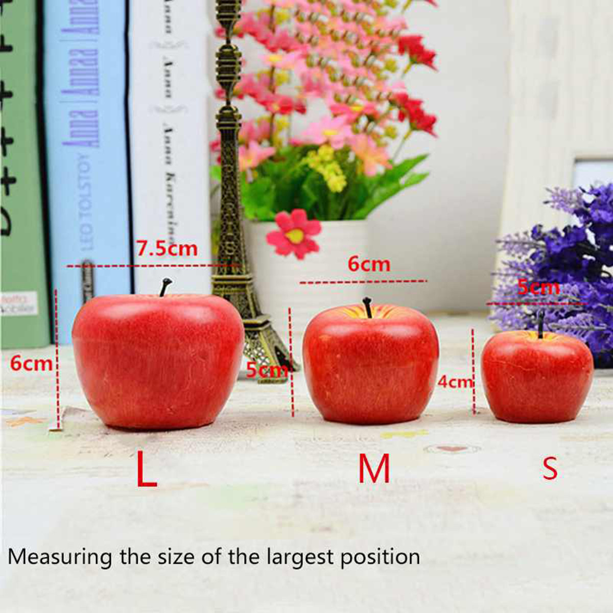Medium Simulation Apple Candle - Soy Wax 评论和价格